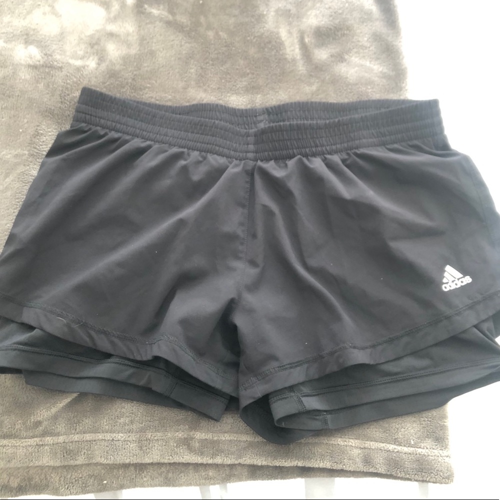 Black adidas shorts